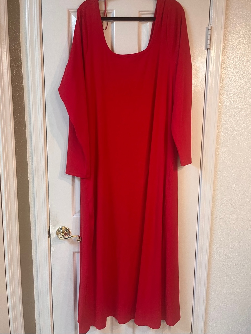Old Navy Red Scoop Neck Maxi Dress